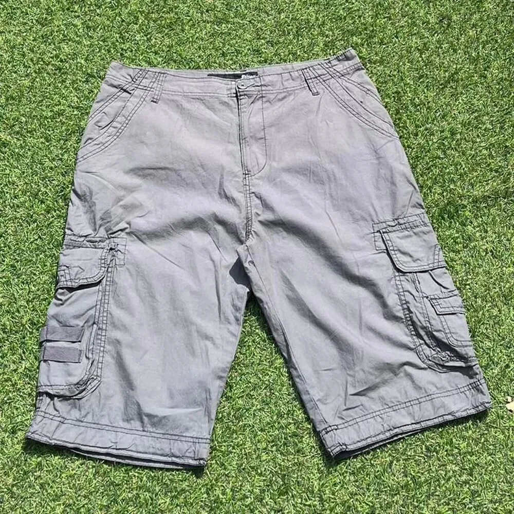 Plugg Men's Grey cargo Shorts